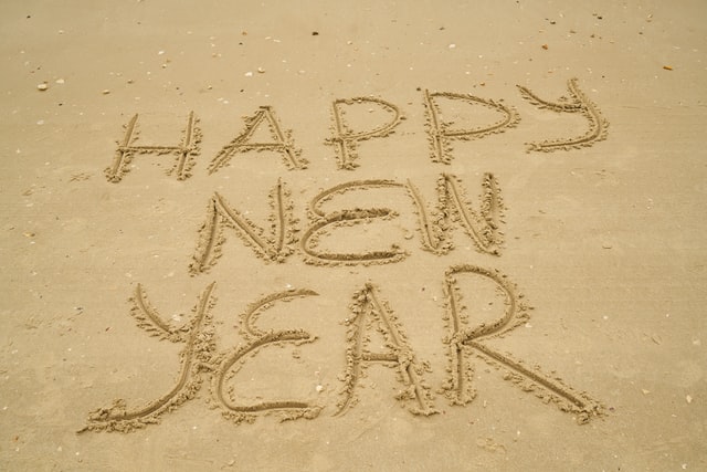happy new year - plage